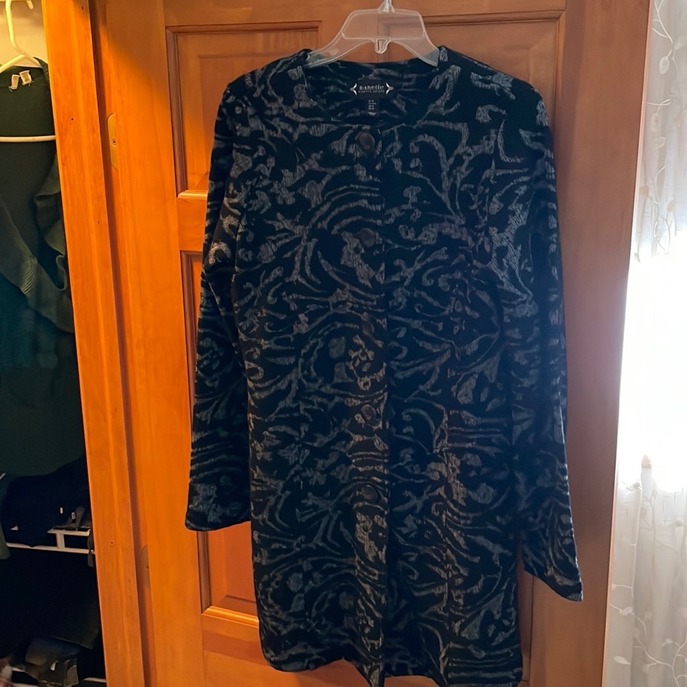 Nannette Lepore sweater 3/4 length jacket
